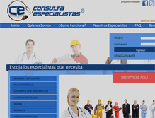 Tablet Screenshot of consultaespecialistas.com